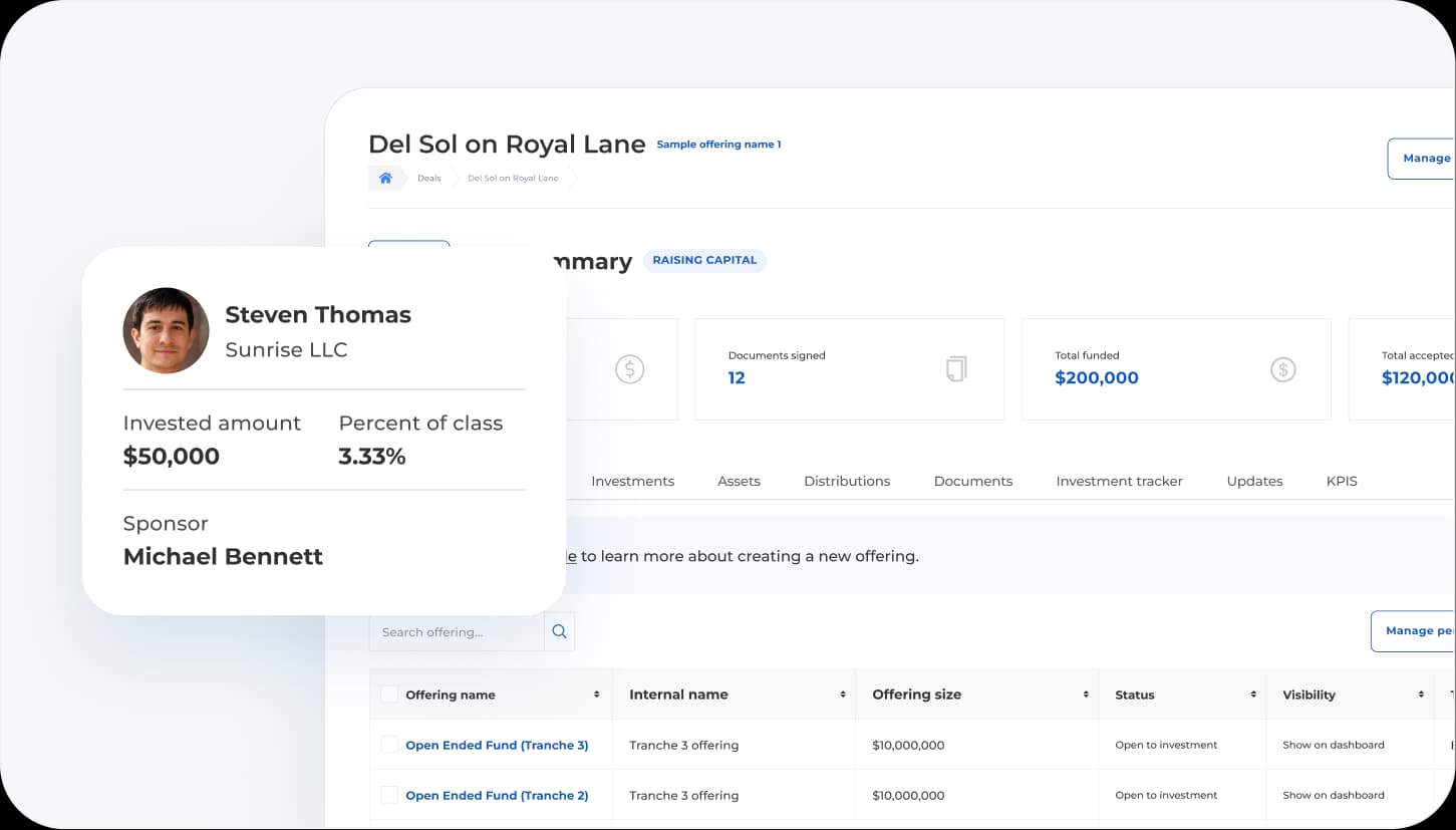 Family offices dashboard