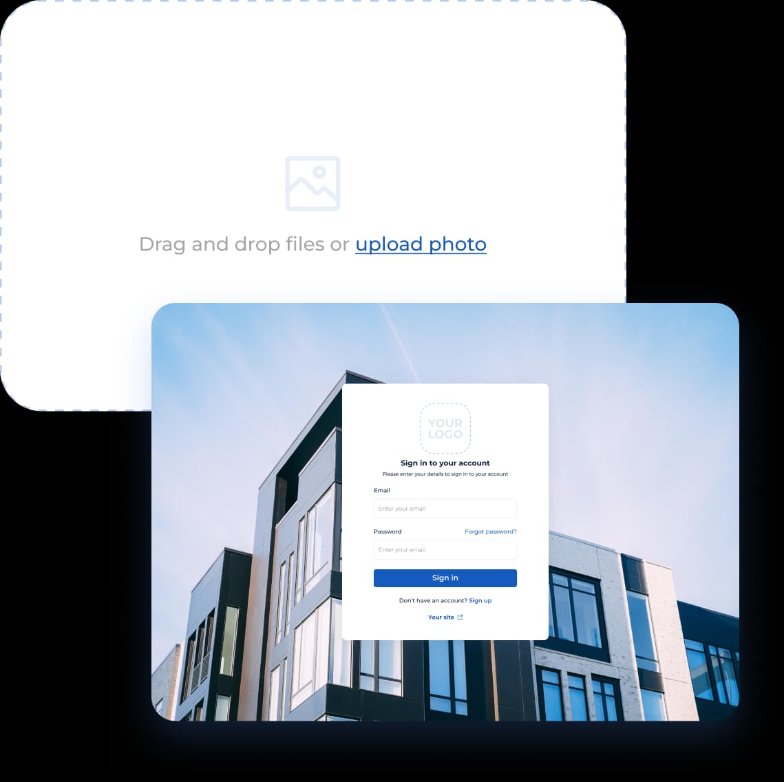 Modern interface and professional branding